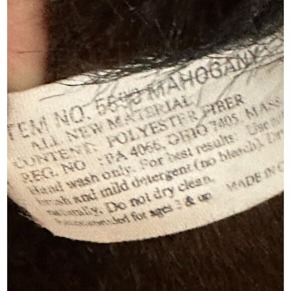 24k Polar Puff Huggapuffs Large 23” Brown Plush Horse Red Bridle Kid BedSitter - Picture 7 of 11